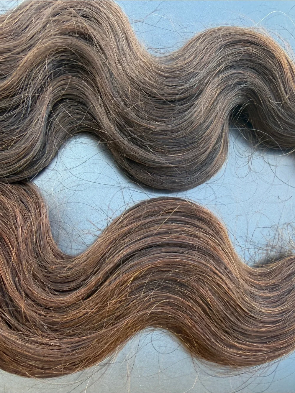 22 inch Natural Wavy Brown Women’s Hair Extensions - 2 Pack